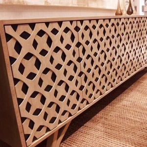 Barra de local en madera 3 d