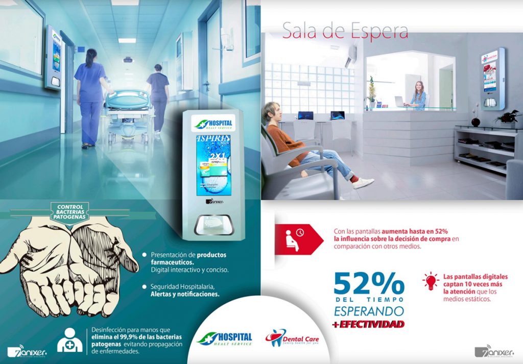 folleto impreso en tenerife donde se muestra los diferentes usos de los equipos xanixer