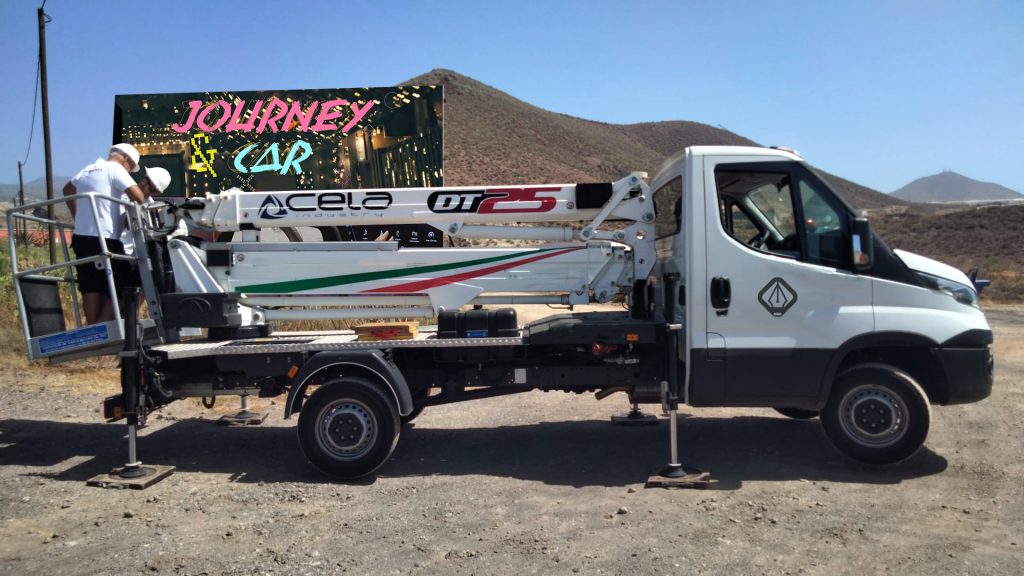 Instalación de una publicidad exterior