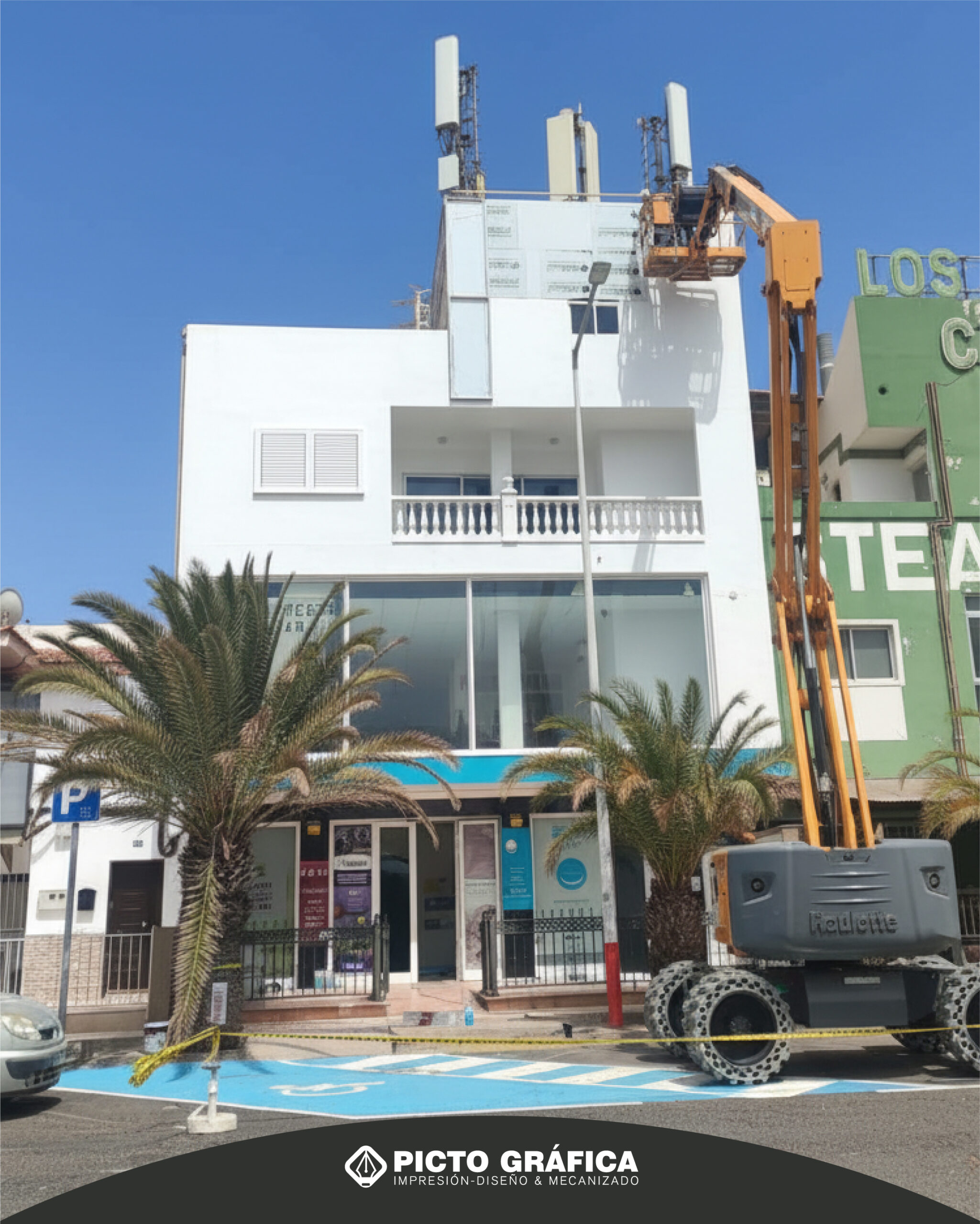 letras corpóreas luminosas para fachada en Tenerife